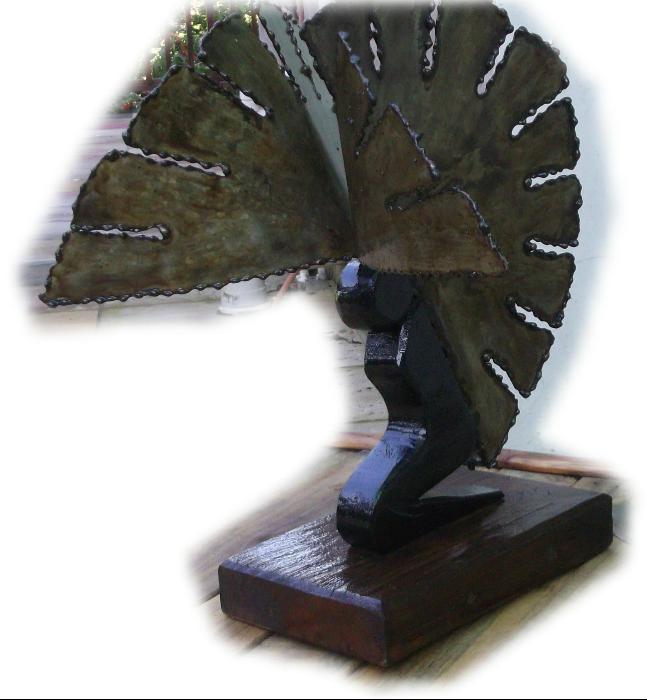 Ucycled metal& wood angle